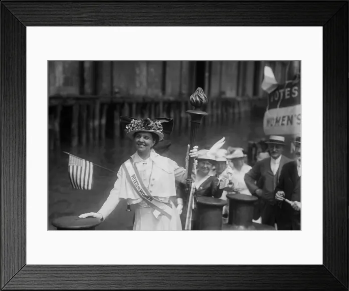 Framed Print : Mrs. Van Winkle speaks for amending New Jersey's constitution allowing women's suffrage. Aug. 7, 1915 Framed Print : Mrs. Van Winkle speaks for amending New Jersey's constitution allowing women's suffrage. Aug. 7, 1915