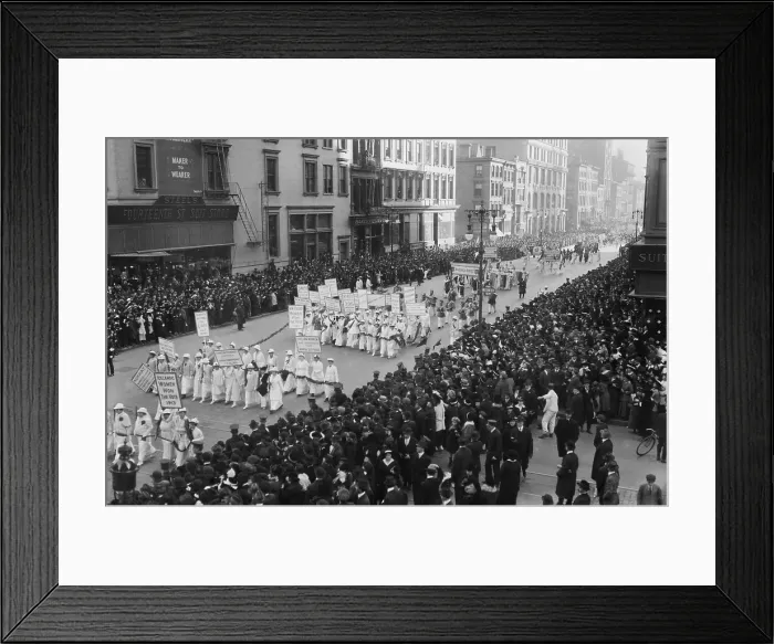 Framed Print : Suffrage Parade in New York City, Oct. 23, 1915