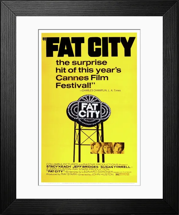 Framed Print : FAT CITY, US poster art, center from left: Stacy Keach, Susan Tyrrell, Jeff Bridges, 1972 Framed Print : FAT CITY, US poster art, center from left: Stacy Keach, Susan Tyrrell, Jeff Bridges, 1972