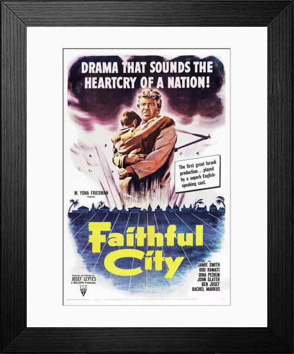 Framed Print : THE FAITHFUL CITY, Jamie Smith on poster art, 1952 Framed Print : THE FAITHFUL CITY, Jamie Smith on poster art, 1952
