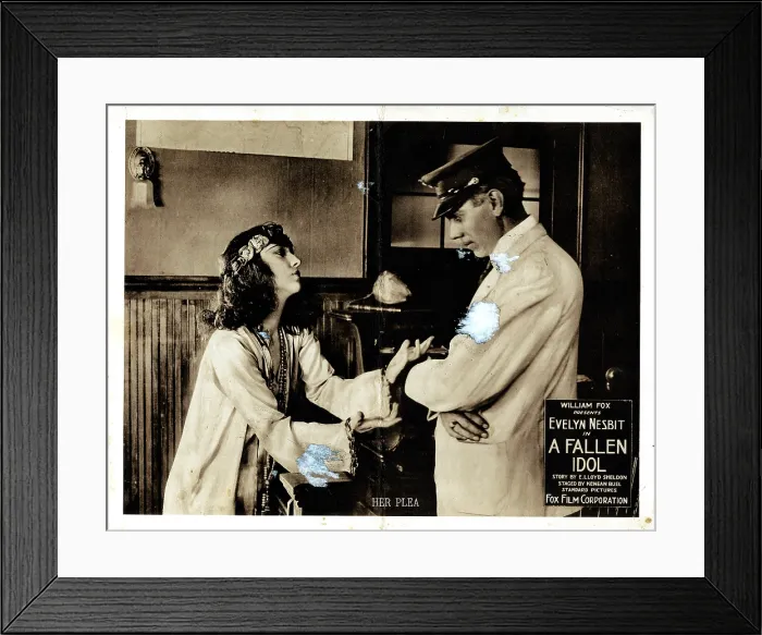 Framed Print : A FALLEN IDOL, Evelyn Nesbit, (left), 1919