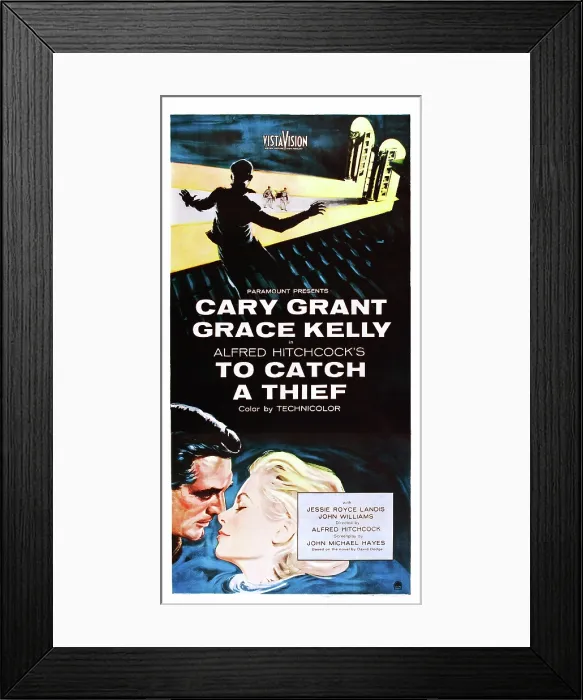Framed Print : TO CATCH A THIEF, bottom from left: Cary Grant, Grace Kelly, 1955 Framed Print : TO CATCH A THIEF, bottom from left: Cary Grant, Grace Kelly, 1955