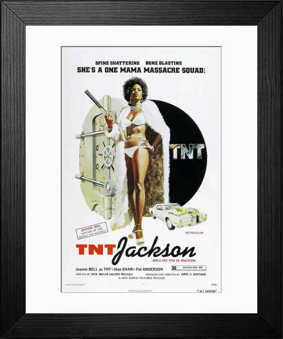 Framed Print : TNT JACKSON, US poster, Jeanne Bell, poster art, 1974