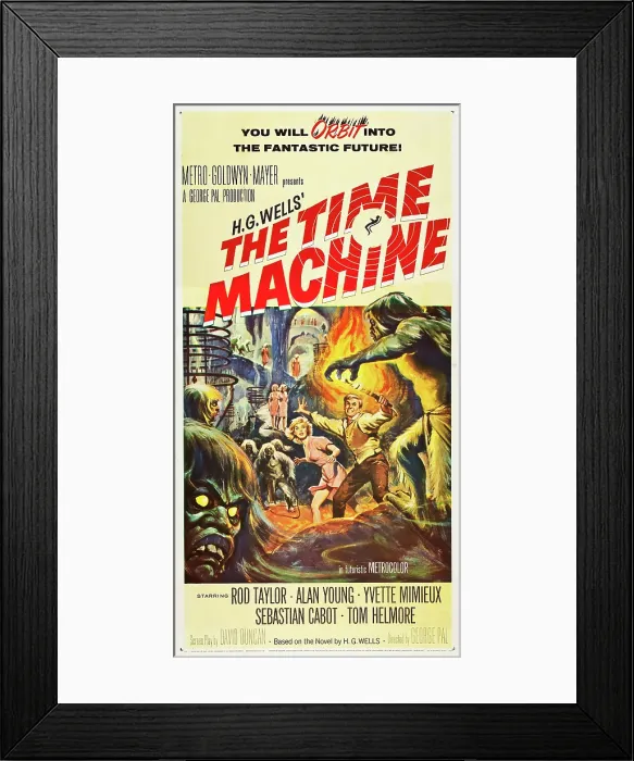 Framed Print : THE TIME MACHINE, from left: Yvette Mimieux, Rod Taylor, 1960