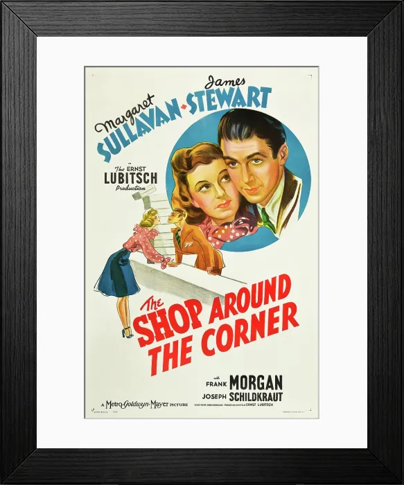 Framed Print : THE SHOP AROUND THE CORNER, from left: Margaret Sullavan, James Stewart, 1940