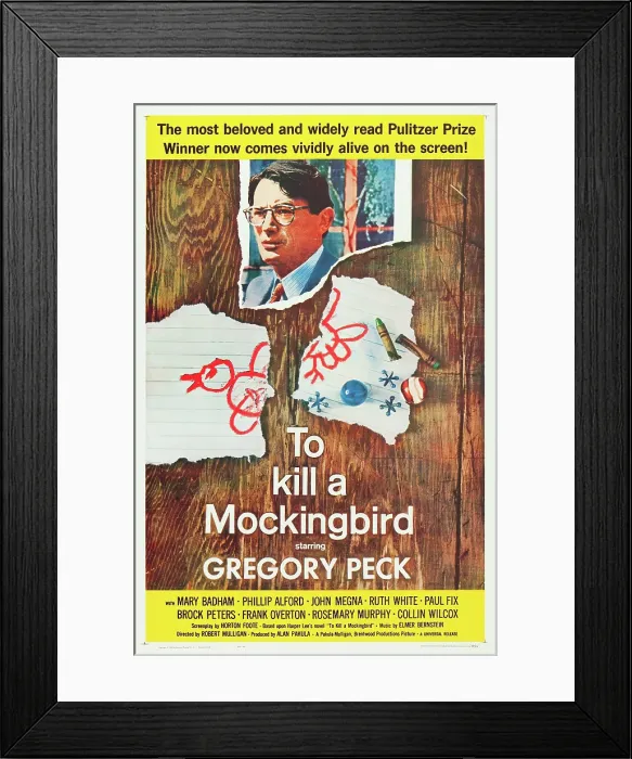 Framed Print : TO KILL A MOCKINGBIRD, Gregory Peck, 1962