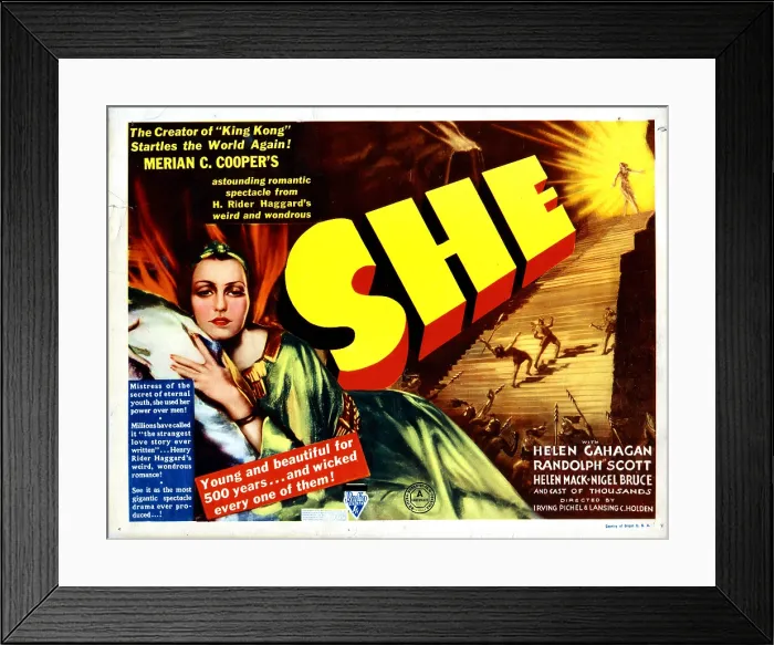 Framed Print : SHE, Helen Gahagan, 1935