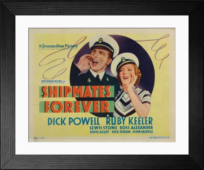 Framed Print : SHIPMATES FOREVER, Dick Powell, Ruby Keeler, 1935