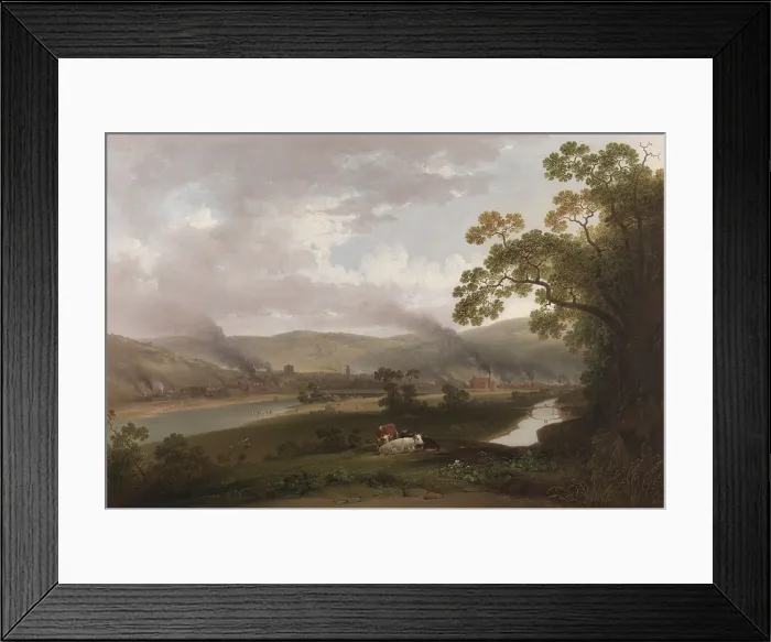 Framed Print : View on the Kiskiminetas River in Western Pennsylvania, 1838, by Joshua Shaw, a British-American painter Framed Print : View on the Kiskiminetas River in Western Pennsylvania, 1838, by Joshua Shaw, a British-American painter