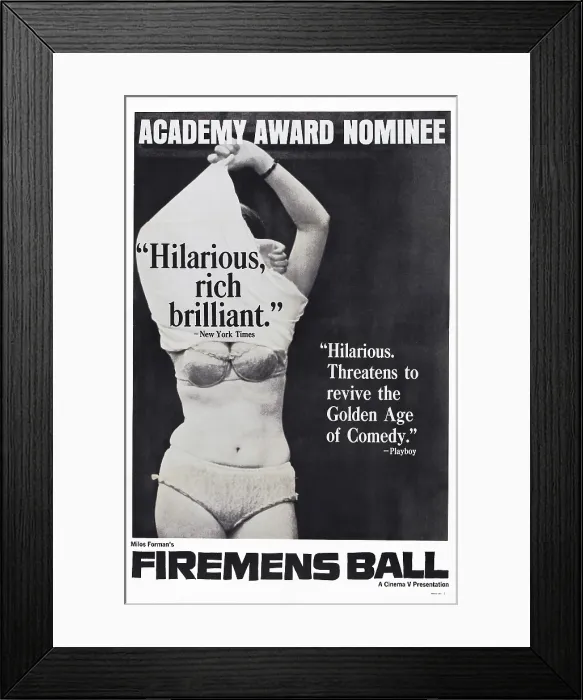 Framed Print : THE FIREMEN'S BALL, (aka HORI, MA PANENKO), poster art, 1967