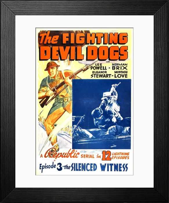Framed Print : THE FIGHTING DEVIL DOGS, Episode 3: The Silenced Witness, 1938