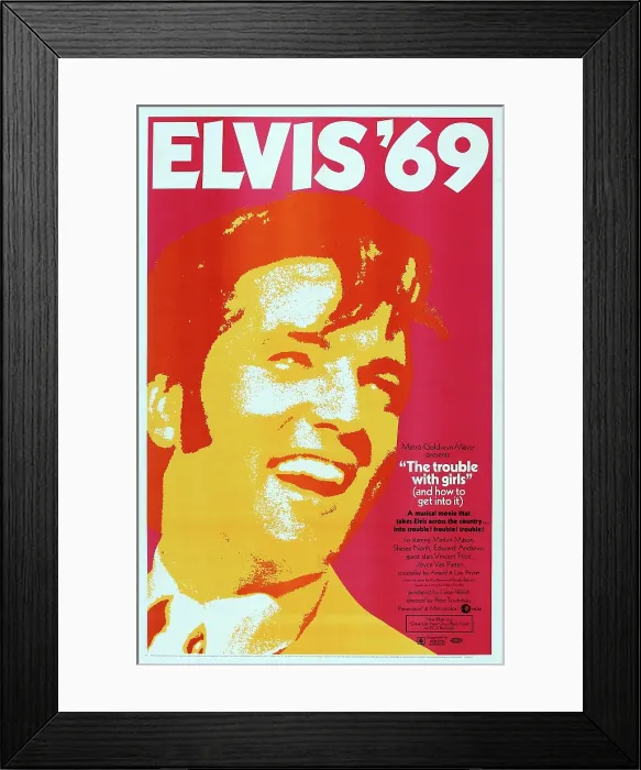 Framed Print : THE TROUBLE WITH GIRLS, US poster art, Elvis Presley, 1969