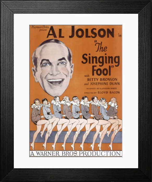 Framed Print : THE SINGING FOOL, Al Jolson, 1928