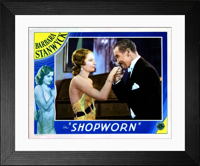 Framed Print : SHOPWORN, from left, Barbara Stanwyck, Albert Conti, 1932 Framed Print : SHOPWORN, from left, Barbara Stanwyck, Albert Conti, 1932