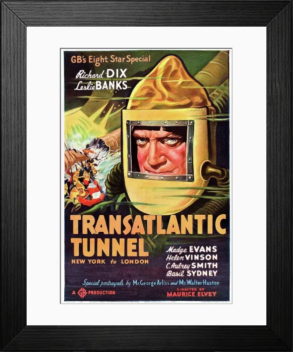 Framed Print : TRANSATLANTIC TUNNEL (aka THE TUNNEL), Richard Dix, 1935