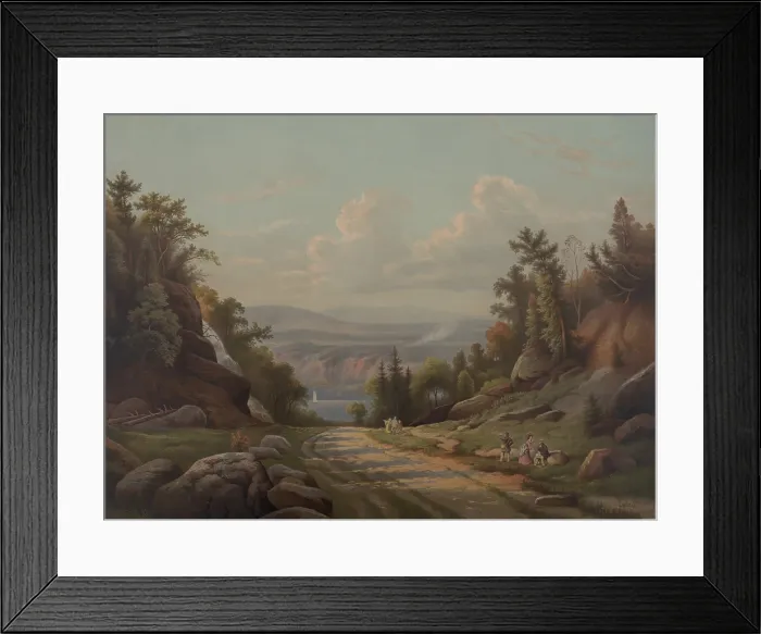 Framed Print : Sunday Afternoon on the West Point Road, by Max Eglau, 1875