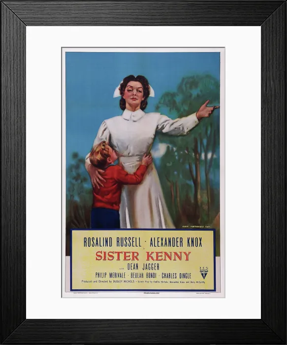 Framed Print : SISTER KENNY, US poster art, Rosalind Russell, 1946