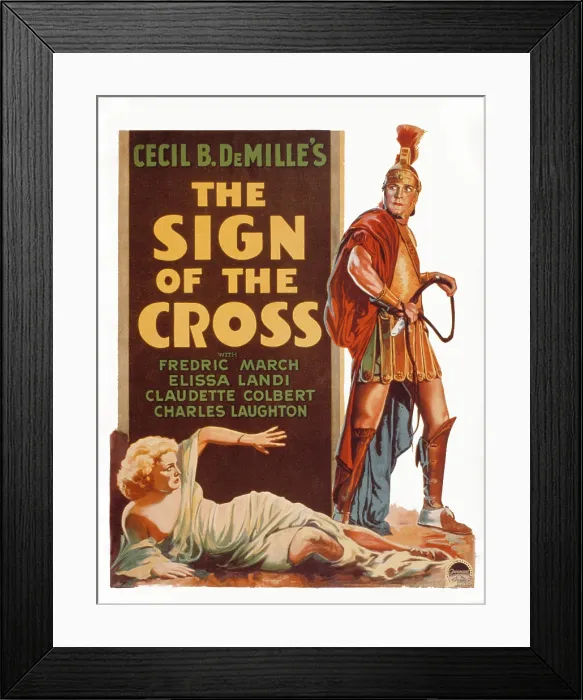Framed Print : SIGN OF THE CROSS, Elissa Landi, Fredric March, 1932 Framed Print : SIGN OF THE CROSS, Elissa Landi, Fredric March, 1932