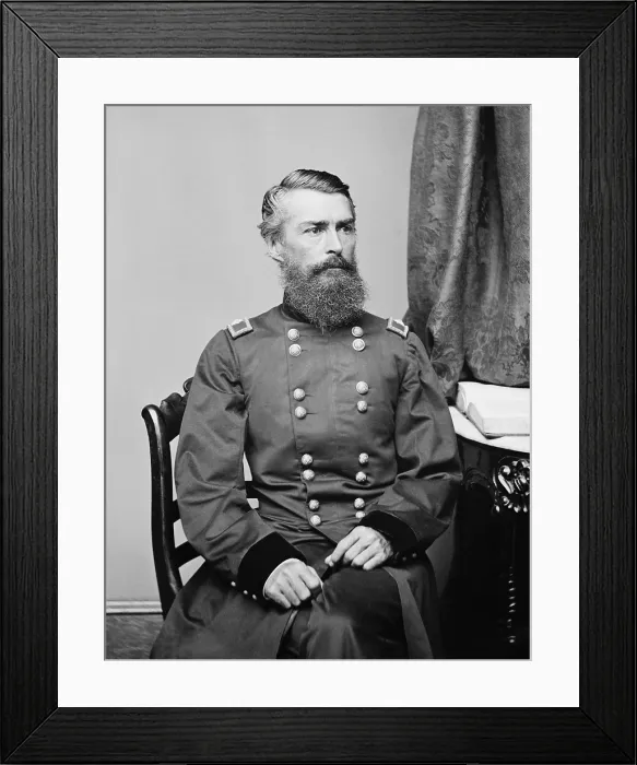 Framed Print : Herman Haupt graduated from West Point in 1835 and quickly resigned his commission to begin a 25 year career in railroad engineering Framed Print : Herman Haupt graduated from West Point in 1835 and quickly resigned his commission to begin a 25 year career in railroad engineering