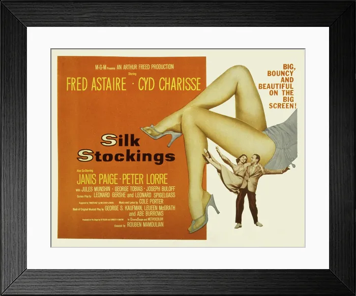 Framed Print : SILK STOCKINGS, Fred Astaire, Cyd Charisse, 1957