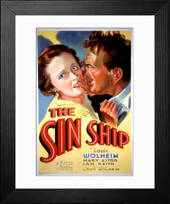 Framed Print : SIN SHIP, Mary Astor, Louis Wolheim, 1930