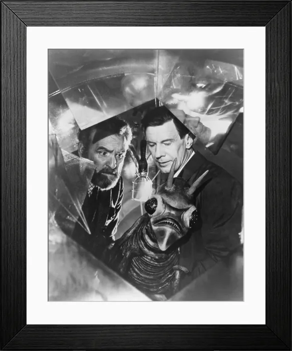 Framed Print : FIVE MILLION YEARS TO EARTH, (aka, QUATERMASS AND THE PIT), from left: Andrew Keir, James Donald, 1967 TM and (c) Copyright 20th Century-Fox Film Corp. All Rights Reserved