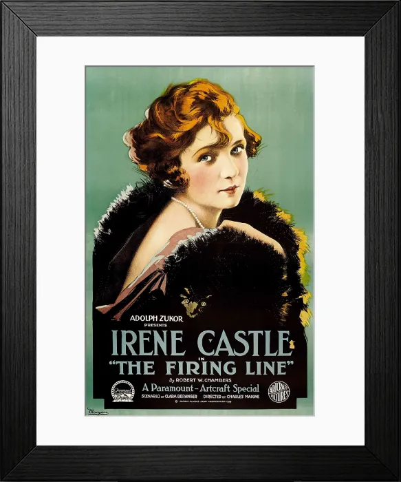 Framed Print : THE FIRING LINE, Irene Castle, 1919