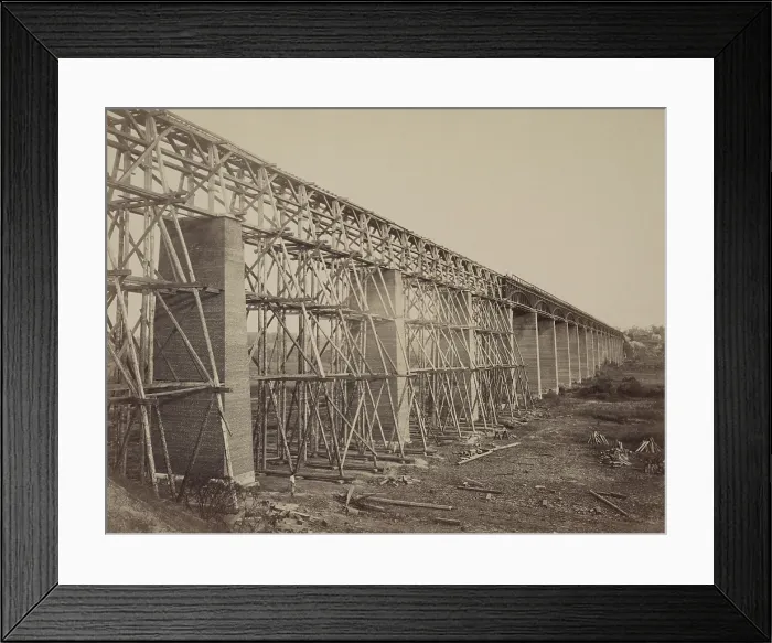 Framed Print : High Bridge crossed the Appomattox River, near Farmville, in 1865 Framed Print : High Bridge crossed the Appomattox River, near Farmville, in 1865