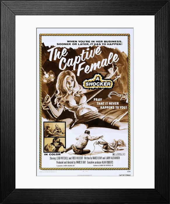 Framed Print : SCREAM BLOODY MURDER, (aka MATTHEW, aka THE CAPTIVE FEMALE, reissue title), Leigh Mitchell, 1973
