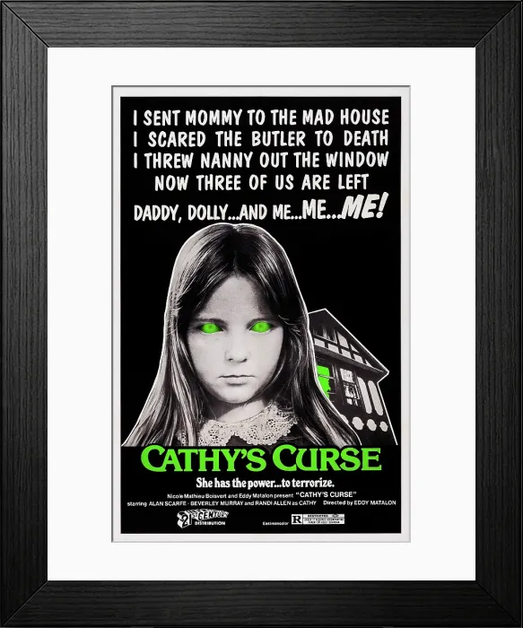 Framed Print : CATHY'S CURSE, (aka CAUCHEMARES, aka UNE SI GENTILLE PETITE FILLE), Randi Allen, 1977 Framed Print : CATHY'S CURSE, (aka CAUCHEMARES, aka UNE SI GENTILLE PETITE FILLE), Randi Allen, 1977