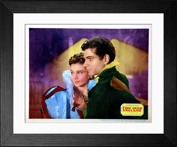 Framed Print : FIRE OVER ENGLAND, from left, Vivien Leigh, Laurence Olivier, 1937 Framed Print : FIRE OVER ENGLAND, from left, Vivien Leigh, Laurence Olivier, 1937