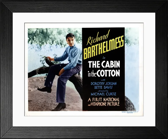 Framed Print : THE CABIN IN THE COTTON, Richard Barthelmess, 1932