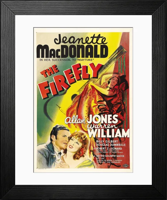 Framed Print : THE FIREFLY, bottom from left: Allan Jones, Jeanette MacDonald, 1937