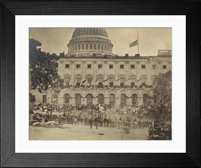 Framed Print : Spectators at the Capitol for the Grand Review of the Armies, Washington, DC, on May 23 and May 24, 1865