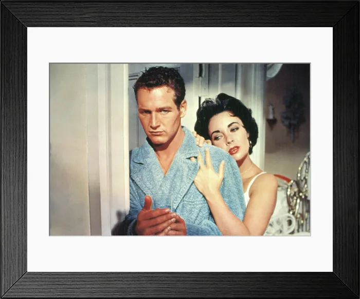 Framed Print : CAT ON A HOT TIN ROOF, Paul Newman, Elizabeth Taylor, 1958 Framed Print : CAT ON A HOT TIN ROOF, Paul Newman, Elizabeth Taylor, 1958