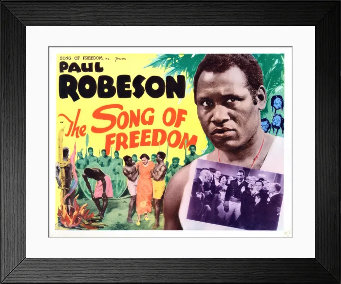 Framed Print : SONG OF FREEDOM, US poster, Paul Robeson, 1936