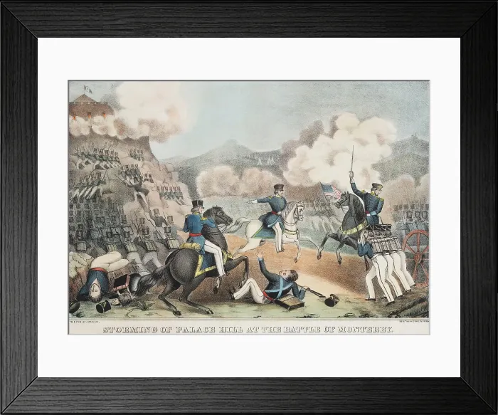 Framed Print : Mexican American War. Battle of Monterey, the Storming of the Palace Hill, Sept. 22, 1846