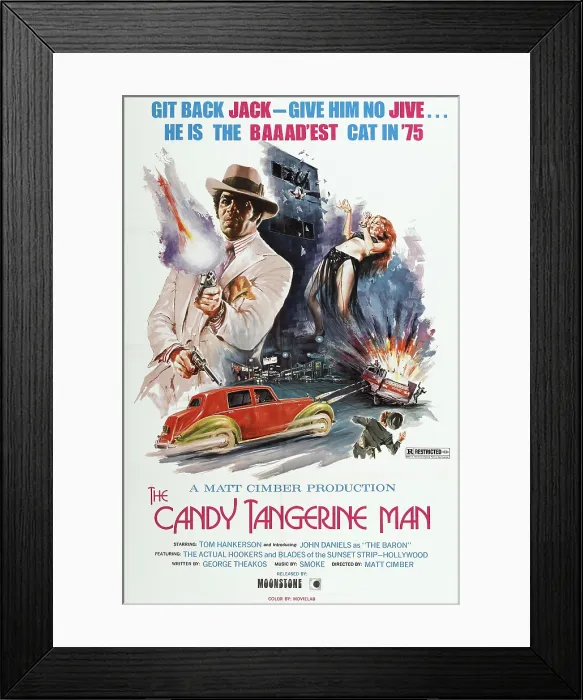 Framed Print : THE CANDY TANGERINE MAN, John Daniels (left), 1975