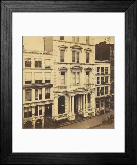 Framed Print : New York Stock Exchange, Broad St. New York City in 1862. Photo by Edward and Henry T. Anthony & Co (BSLOC_2019_2_192)