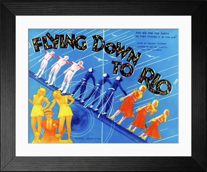 Framed Print : FLYING DOWN TO RIO, Fred Astaire (seated lower left), 1933 Framed Print : FLYING DOWN TO RIO, Fred Astaire (seated lower left), 1933