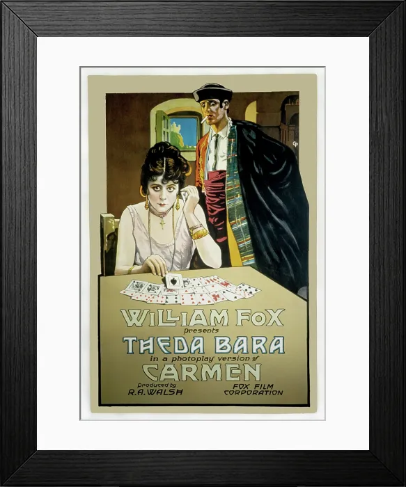 Framed Print : CARMEN, Theda Bara, Carl Harbaugh, 1915