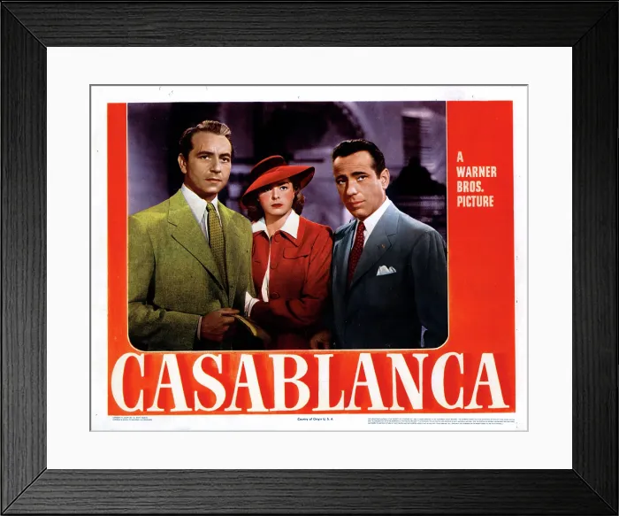 Framed Print : CASABLANCA, Paul Henreid, Ingrid Bergman, Humphrey Bogart, 1942 Framed Print : CASABLANCA, Paul Henreid, Ingrid Bergman, Humphrey Bogart, 1942