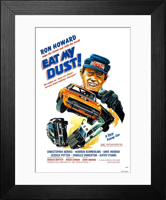 Framed Print : EAT MY DUST, Ron Howard, 1976
