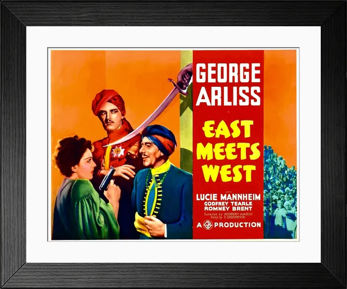 Framed Print : EAST MEETS WEST, left: Lucie Mannheim, right: George Arliss, 1936 Framed Print : EAST MEETS WEST, left: Lucie Mannheim, right: George Arliss, 1936