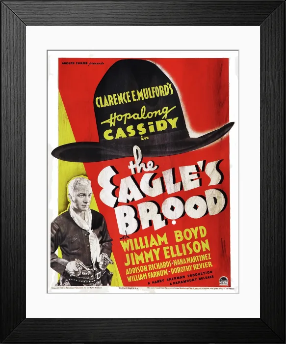 Framed Print : THE EAGLE'S BROOD, US poster art, William Boyd, 1935 Framed Print : THE EAGLE'S BROOD, US poster art, William Boyd, 1935