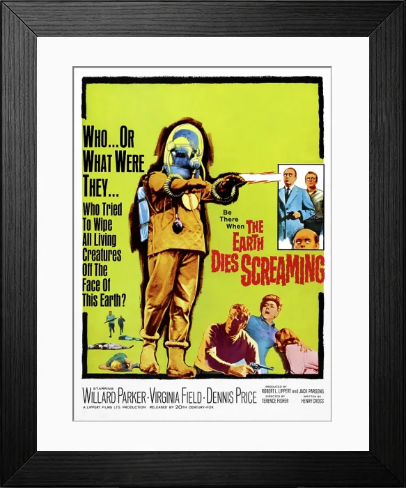 Framed Print : THE EARTH DIES SCREAMING, 1964. TM and Copyright 20th Century Fox Film Corp. All rights reserved, Courtesy: Everett Collection