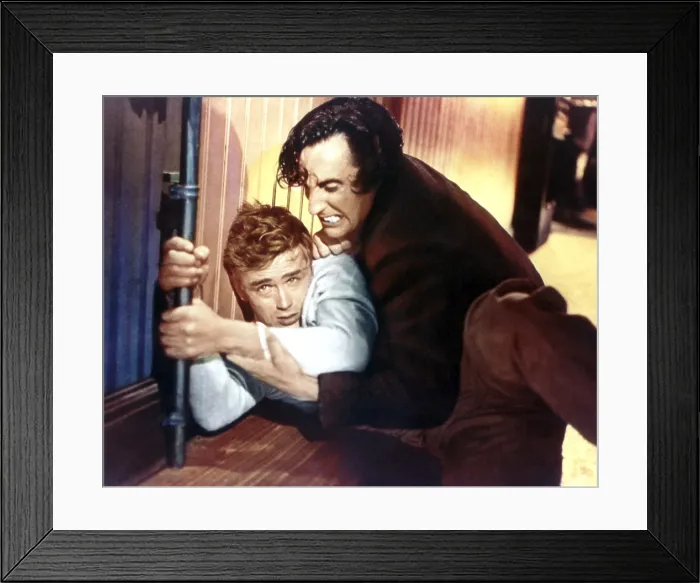 Framed Print : EAST OF EDEN, from left: James Dean, Timothy Carey, 1955 Framed Print : EAST OF EDEN, from left: James Dean, Timothy Carey, 1955