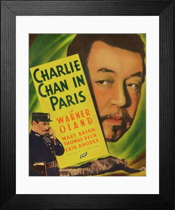 Framed Print : CHARLIE CHAN IN PARIS, Warner Oland, 1935 TM and Copyright (c) 20th Century-Fox Film Corp. All Rights Reserved. Courtesy: Everett Collection