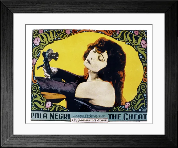 Framed Print : THE CHEAT, Pola Negri, 1923