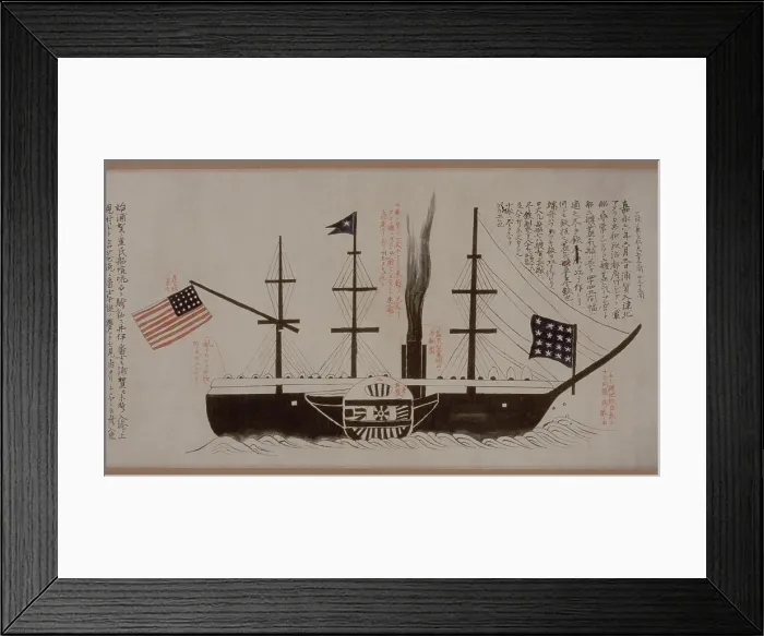 Framed Print : A full starboard view of the U.S.S Framed Print : A full starboard view of the U.S.S